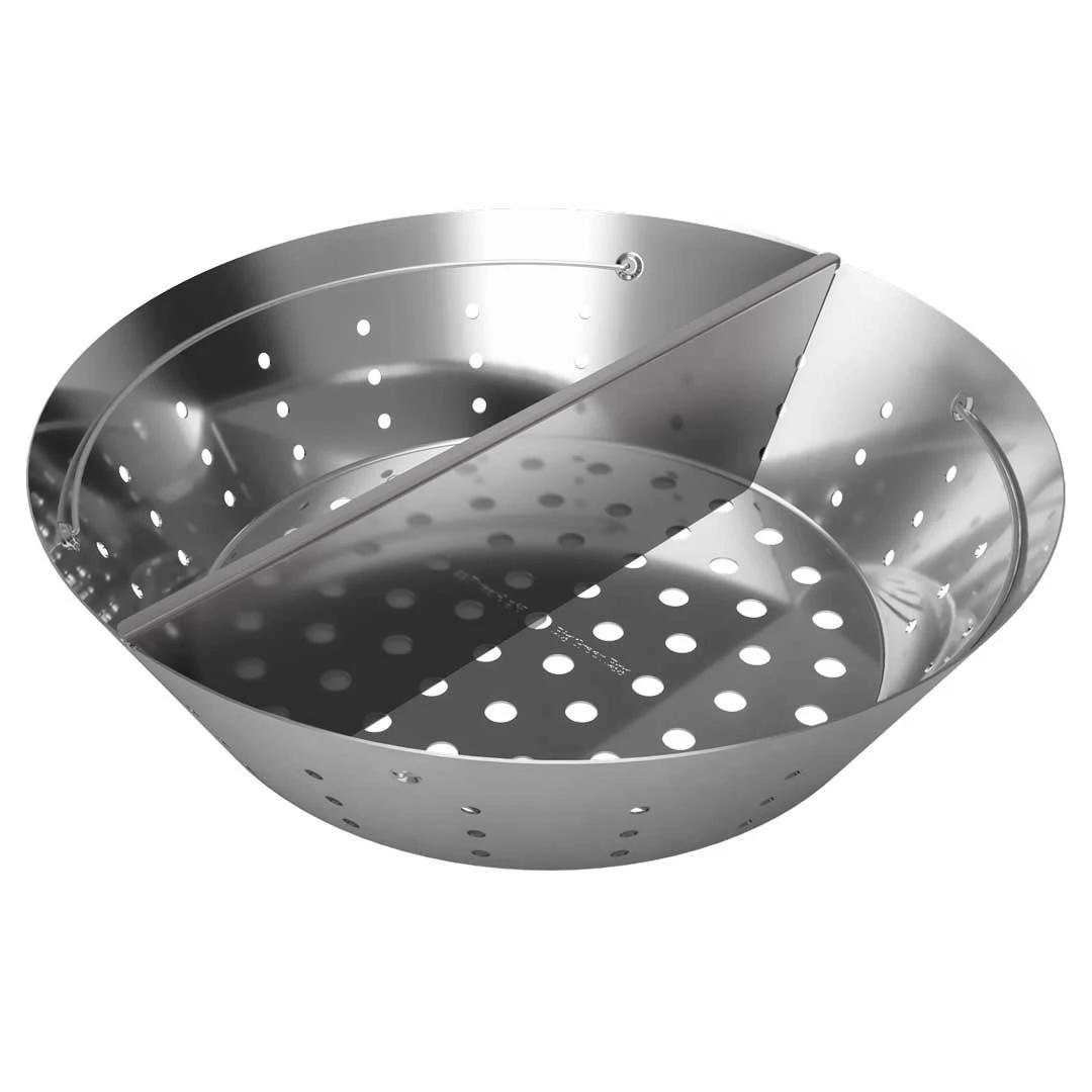 Big Green Egg Stainless Steel Fire Bowls (kolenmand) - Afbeelding 2