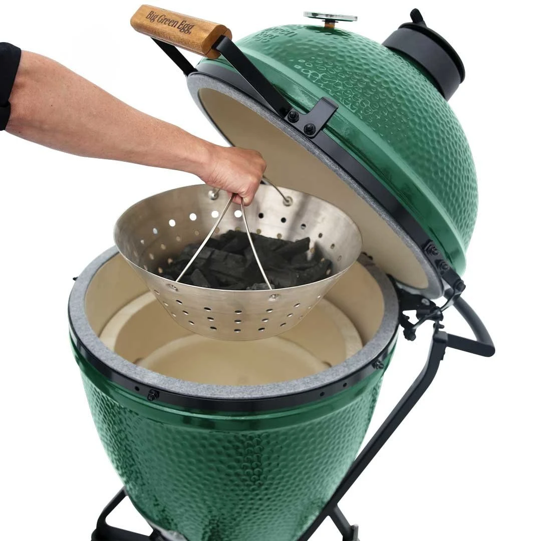 Big Green Egg Stainless Steel Fire Bowls (kolenmand) - Afbeelding 3